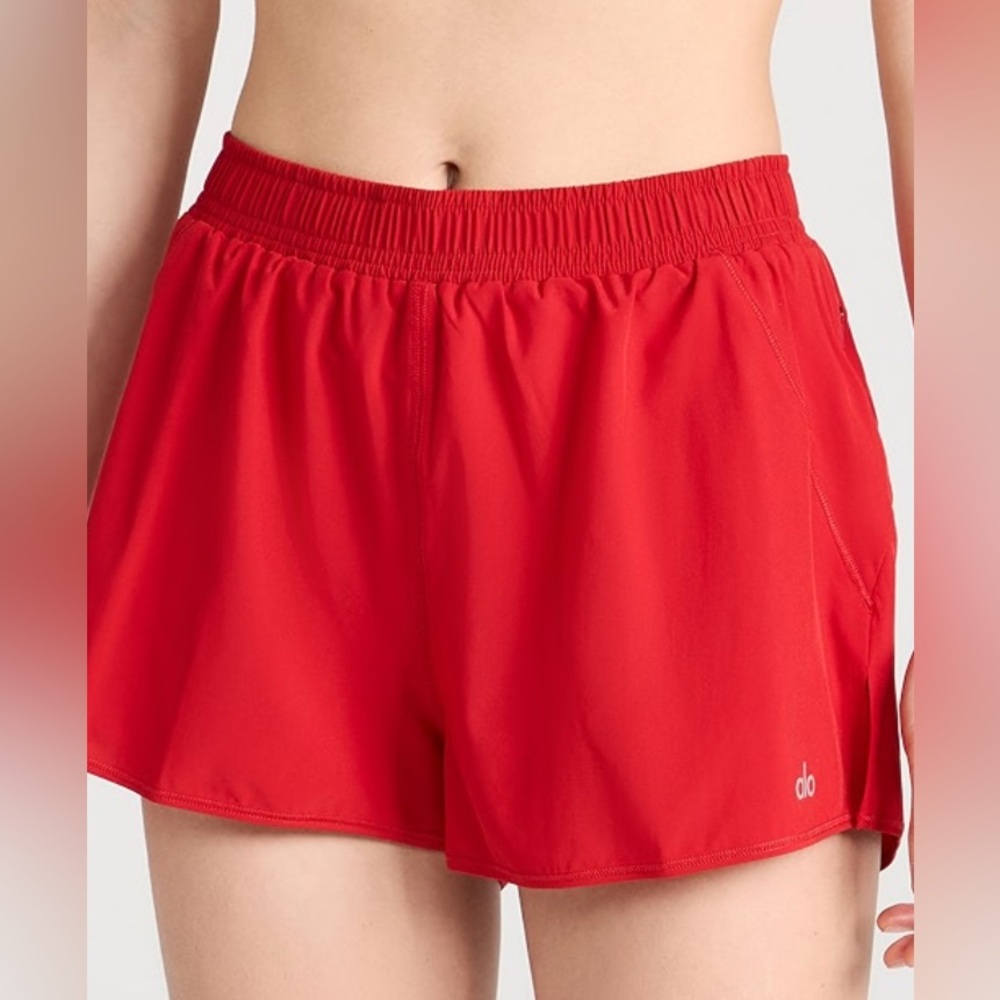 ALO Yoga Red Athletic Shorts
